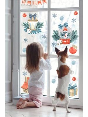 Wallhuman Noel Temalı Cam Stickerı