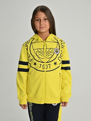 Fenerium Çocuk Trıbun Tek Renk Logolu Sweat