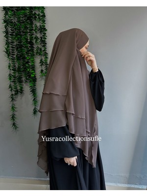 Yüsra Collection Tesettür Sufle Şifon Uzun Boy
