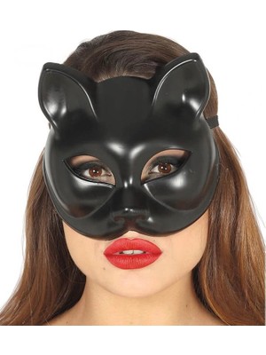Ronanna Buğz Siyah Renk Lüks Kedi Maskesi