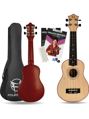 Fourtune Loki SP-21NT Soprano Naturel Ukulele Seti (Başlangıç Seviye)