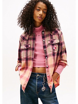 Tommy Hilfiger Kadın Çok Renkli L/s Gömlek