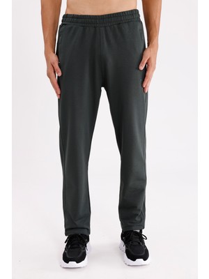 Esnek Bel Lastikli Yan Cepli Düz Paça Mevsimlik  Eşofman Altı