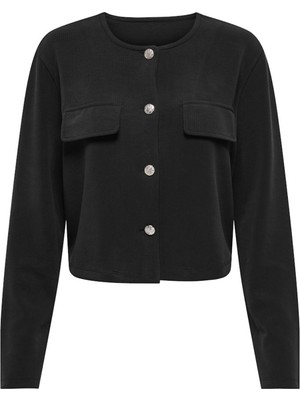 Jdy Kadın Jdygarzelle Düğmeli Uzun Kollu Hırka 15352557 Siyah