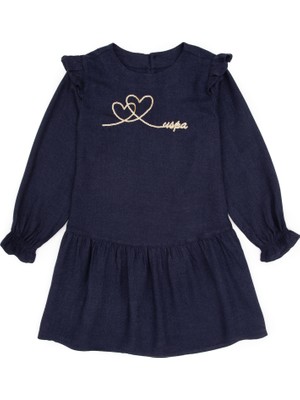 U.s. Polo Assn. Kız Çocuk Lacivert Elbise (Dokuma) 50317592-VR033