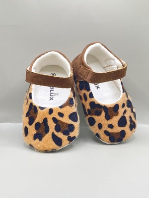 Leopar Babet Kız Bebek Ayakkabısı