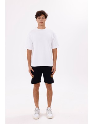 Bisiklet Yaka Yumuşak Dokulu Pamuklu Rahat Kalıp Sade Düz Tişört