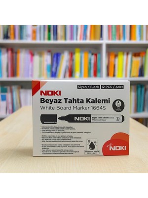 Noki Beyaz Tahta Kalemi Siyah Renk 12 Adet