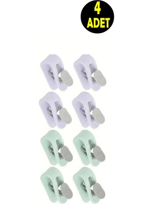 Usin 4 Adet Yorgan Nevresim Sabitleme Çarşaf Perde Tül Sabitleyici Tutucu Organizer Klips Aparat