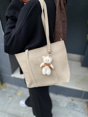 Purpleart Kadın Ayıcık Hediyeli Omuz Çantası