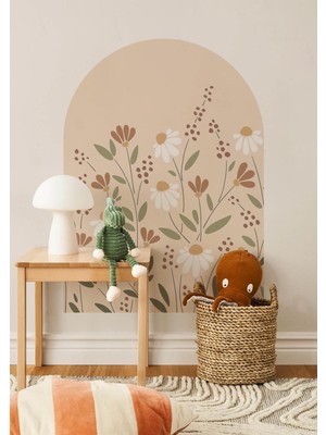 Wallhuman Boho-Papatya Rüyası Çocuk Odası Duvar Stickerı