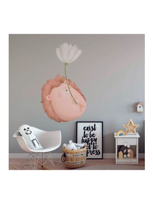 Wallhuman Dev Kirpi Çocuk Odası Duvar Stıckeri