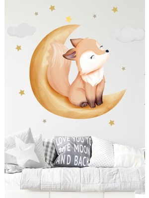 Wallhuman Uykulu Gözler Çocuk Odası Duvar Stickerı