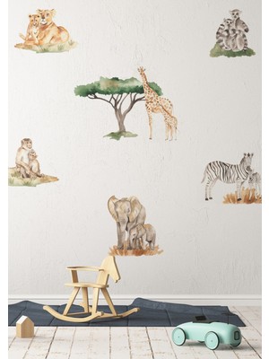 Wallhuman Doğa Hayatı Çocuk Odası Duvar Stickerı