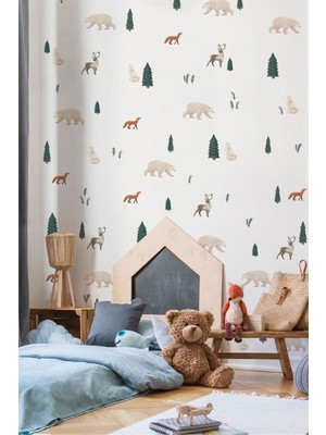 Wallhuman Yaban Kış Hayatı Çocuk Odası Duvar Stickerı