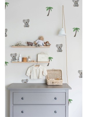 Wallhuman Mini Koala ve Palm Duvar Stickerı.