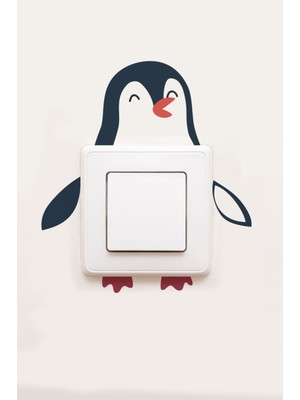Wallhuman Priz- Konuşan Penguen Çocuk Odası Stickerı