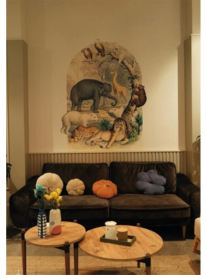 Wallhuman Boho - Bohem Tarz Oval Kemer Dekoratif Duvar Stickerı