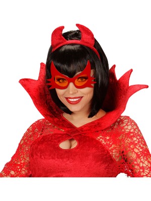 Hediye Bahçesi Kırmızı Renk Bıyık Tasarımlı Kedi Gözlüğü