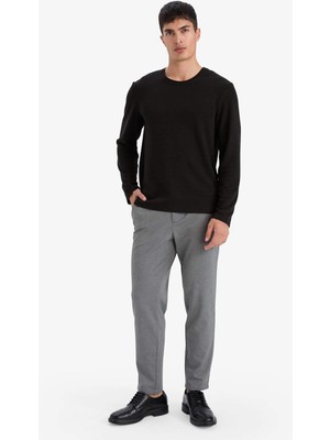 DeFacto Slim Fit Bisiklet Yaka Sweatshirt G2605AX25AU