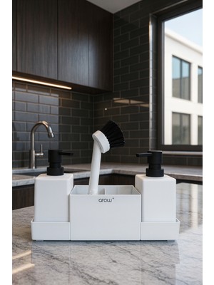 Soft Dokunuşlu Akrilik Premium Sabunluk Seti