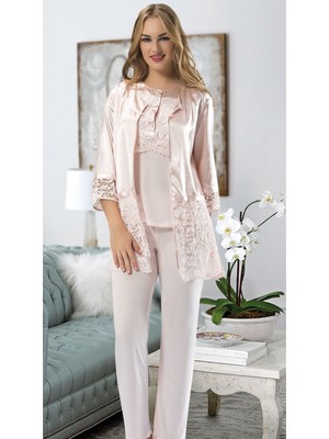 Pileli Store Pilelistore Pudra Penye Pijama Takımı - 1417