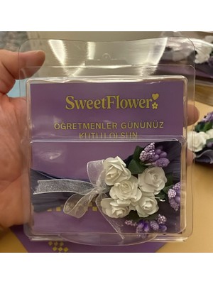 Sweetflower Öğretmenler Günü Mini Buket Hediye Seti – Not Kartlı, Özel Tasarım Çiçek Aranjmanı