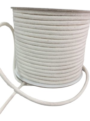 Karahanbey Bağcık Ipi Pamuk 1 cm Krem 5 Metre