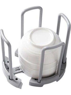 Karahanbey Tabak Bardak Kase Standı Bulaşık Kurutma Tutucu Mutfak Düzenleyici Organizatör