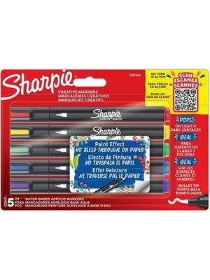 Kitabevimden Sharpie Markör Akrilik Yuvarlak Uç 5 Li Bls 2201069