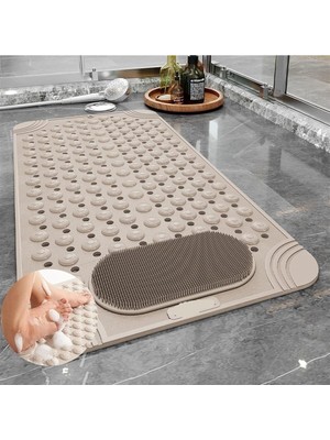 MAİN SHOP Masajlı Vantuzlu Banyo Paspası & Kaydırmaz Zemin Duşakabin Paspası 36X69.5 cm M-162