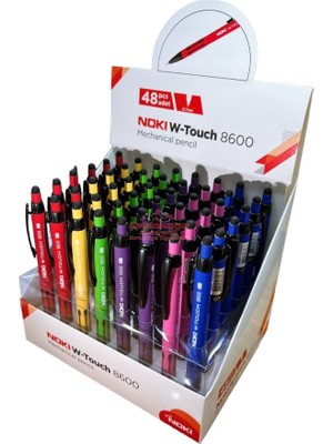 Kitabevimden Noki  Versatil Kalem W-Touch 0.7 mm 48 Li Stand 860007-48