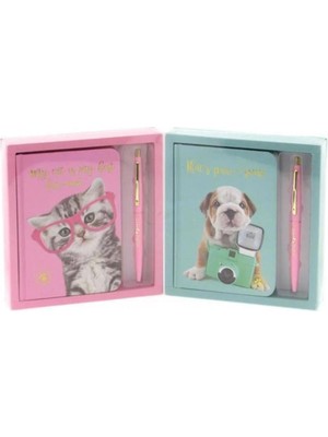 Kitabevimden Dolphin Studıo Pets Defter+Jel Kalem Kutulu Set PT-7788
