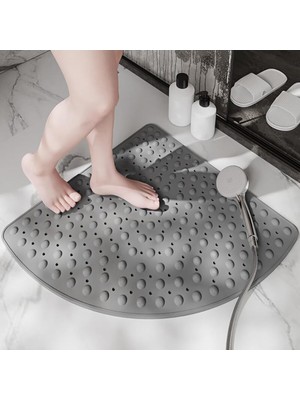 MAİN SHOP 1 Adet Vantuzlu Banyo ve Duş Kaydırmazı Duşa Kabin Küvet Içi Banyo Paspası 54X54 cm M-163