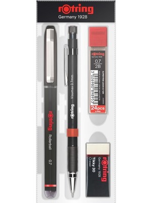 Kitabevimden Rotring Ofis Seti Visumax + Roller Siyah