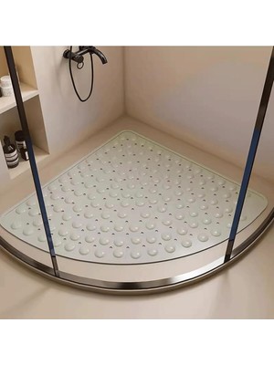 MAİN SHOP Duşa Kabin Küvet Içi Banyo Paspası 54X54 cm Vantuzlu Banyo ve Duş Kaydırmazı M-163