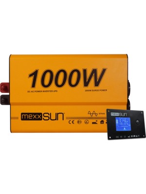 Mexxsun 12V Volt - 1000W Watt Ats Ups Şarjlı Tam Sınüs Inverter ( Ekranlı )