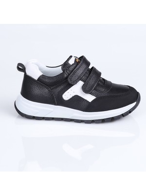 World Kids 2078 Hakiki Deri Spor Ayakkabı B. Siyah - 21