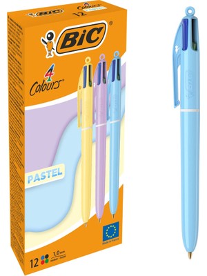 Kitabevimden Bic Tükenmez Kalem 4 Colours Pastel 12 Li 517320
