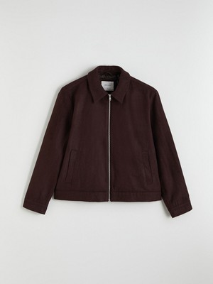 Lc Waikiki Yeni Sezon Standart Kalıp Gömlek Yaka Erkek Kaşe Mont