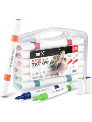 Kitabevimden Art-X Acrylıc Marker Duo 12 Li Set 18057