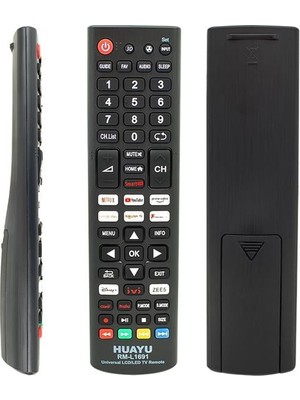 Pazarcan Huayu RM-L1691 Netflix-Youtube-Prime Video-Google Play Tuşlu Universal LCD LED Tv Kumandası