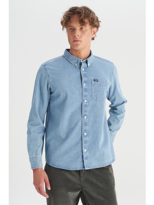 Wrangler %100 Pamuk Regular Fit Tek Cepli Klasik Yaka Gömlek