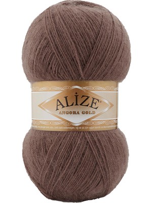 Alize Angora Gold 493 Kahve Yünlü El Örgü Ipi