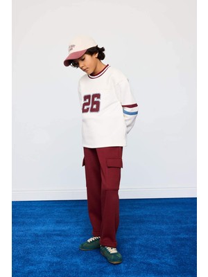 DeFacto Loose Fit Kargo Cepli Beli Lastikli Eşofman Altı Erkek Çocuk G5372A825WN