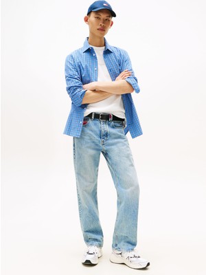 Tommy Jeans Normal Bel Regular Straight Mavi Erkek Denim Pantolon DM0DM212261A5 Otıs Regular Str Cbf