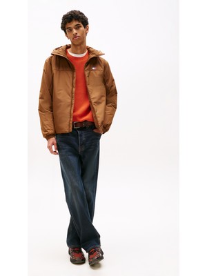 Tommy Jeans Kahve Erkek Mont DM0DM22065GVP Tjm Padded Poly Jacke