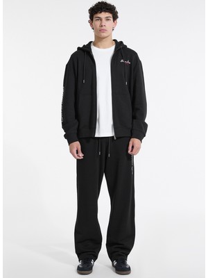 Guess Jeans Kapüşon Yaka Siyah Erkek Sweatshırt M5YQ15KCPR1-JBLK Guess Jeans Erkek