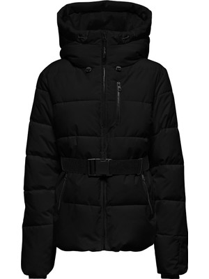 Only Siyah Kadın Mont Onlharper Lıfe Belted Premıum Jacke