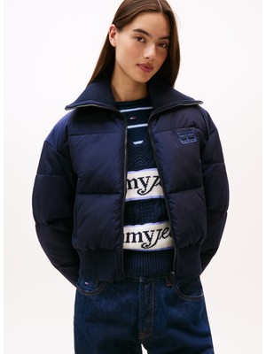 Tommy Jeans Lacivert Kadın Standart Mont DW0DW21659C1G